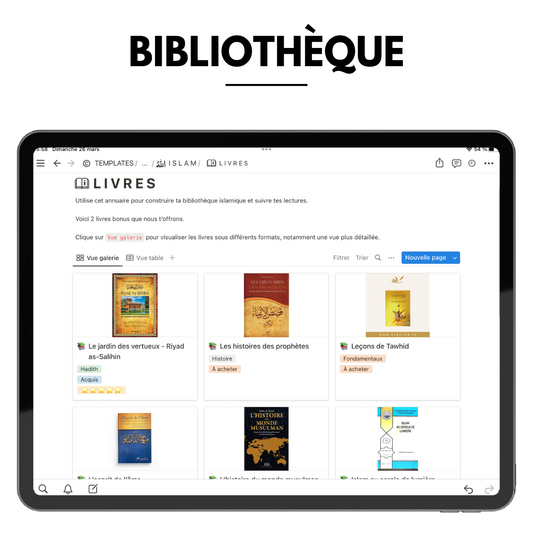 ISLAM PLANNER - Organise ton apprentissage de la religion